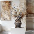 thumbnail image 4 of Rustic Black Vase - Farmhouse Ceramic Flower Vases, Vintage Home Decoration Vase, Clay Vase, Vase Centerpiece for Table, Vase for Living Room, Bathroom, Shelf Decor, 6.5 Inch, Black, 1 Pcs, 4 of 14