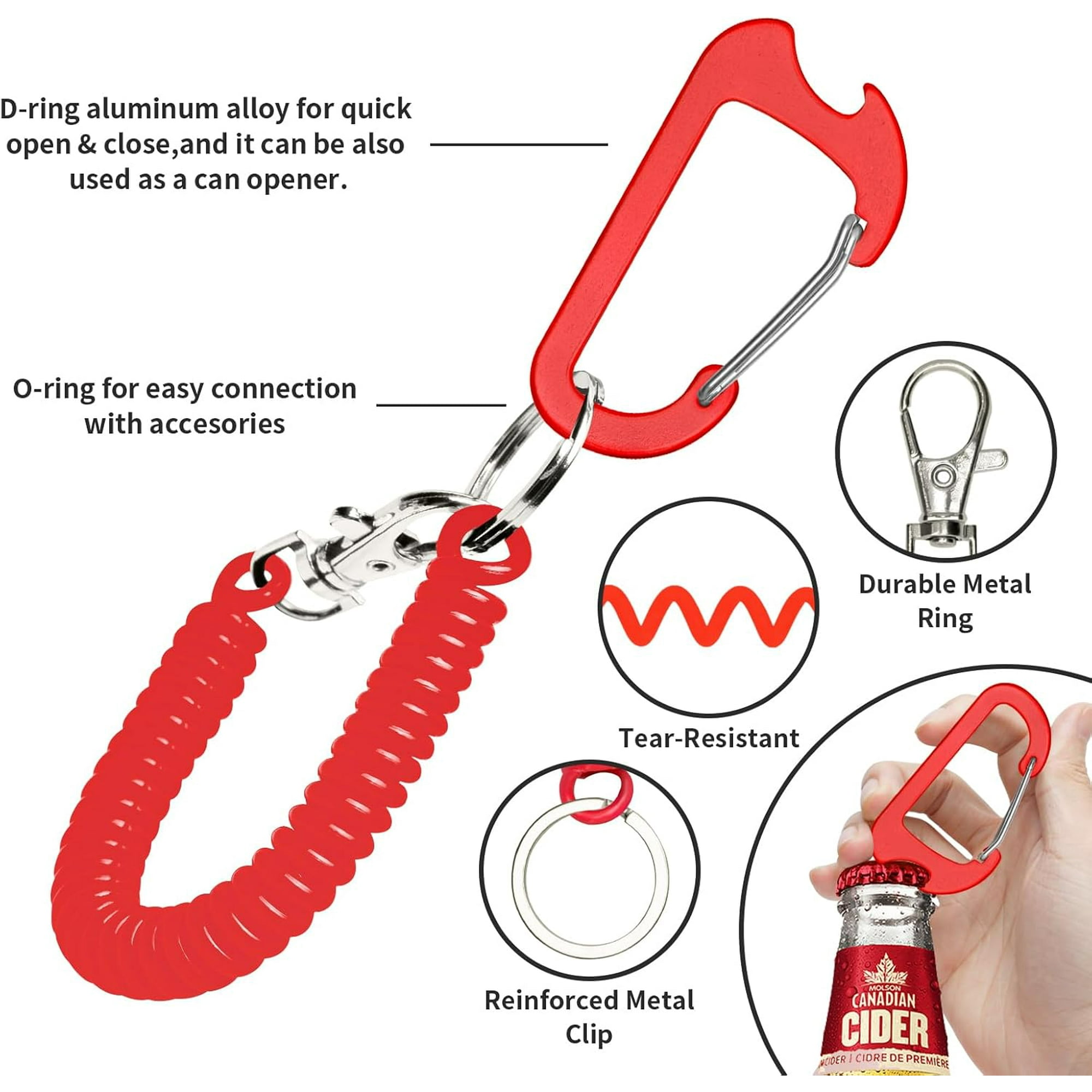 czcpp-Phone Tether Lanyard Anti Theft Phone Strap with Carabiner Anti-Drop  Outdoor Skiing Hiking Cycling Fishing Climbing fit iPhone and Most Cell  Phones (Black+Red) - Walmart.ca