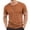 Yellow, variant on LODIENY Men's Slub Cotton T-Shirts Premium Casual Stylish Crew Neck Tees Short Sleeve Regular Soft Fit Solid Color Athletic Tops Yellow M