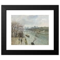 thumbnail image 2 of Camille Pissarro 18x15 Black Modern Framed Museum Art Print Titled - The Louvre, Afternoon Rainy Weather (1900), 2 of 5