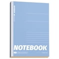 thumbnail image 2 of Budget Friendly A5 Lined Composition Notebook, 5.51 x 8.21 Inch Light Blue Hardcover Journal Notebook, 40 Sheets 80 Pages Lined Notepad for Daily Notes, Business & Outdoor Travel, 2 of 5