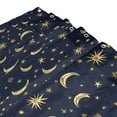 thumbnail image 3 of Gold Moons and Stars 72x72 Waterproof Shower Curtain Liners Durable Metal C-Hooks Fade-Proof Thermal Print Anti-Splash, 3 of 5
