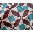 thumbnail image 4 of oneOone Silk Tabby Fabric Triangle|Parallelogram & Square Geometric Print Fabric By The Yard 42 Inch Wide, 4 of 4