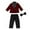 Wine, variant on Tiijoy Toddler Boys Formal Suit Velour Long Sleeve Blazer Pants Bow Tie Outfits, Sizes 3-4T