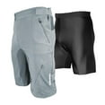 thumbnail image 3 of Men's Gravel Grinder Cyclocross / MTB Shorts - Flex Soft Shell Shorts with Zip Pockets and Vents, 3 of 13