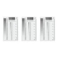 thumbnail image 1 of Uxcell 3pcs High Precision SEC Size Estimation Chart 90x55mm 0.16mm Covered Flaw Detection Ruler Diameter Line Width, 1 of 6
