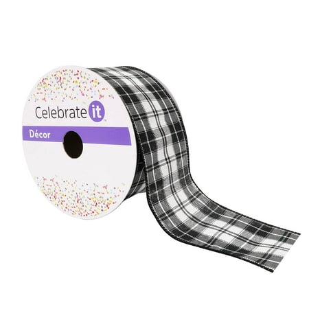 UPC: 0191518420906 | 2.5 Wired Plaid Ribbon by Celebrate It™