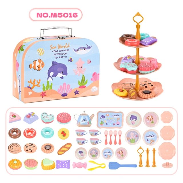 Juego de tetera de juguete para niña, casa de juegos de postre, juego de cocina de simulación, juego de rol
