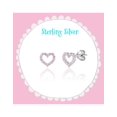 thumbnail image 2 of Sterling silver earrings - Pink hearts - Girl Nation, 2 of 4