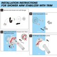thumbnail image 4 of Estabilizador de brazo de ducha RAINREVIVE metal negro mate, 4 of 6
