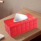 thumbnail image 4 of Funda rectangular de piel sintética para caja de pañuelos | Porta pañuelos con base magnética | Dispensador de servilletas impermeable para baño, hogar, oficina, coche, decoración | Negro, marrón,, 4 of 6