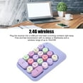 thumbnail image 3 of Numeric Keypad, Retro Color, 18 Keys, Mini Number Keyboard with USB Receiver for Laptop, Multifunctional, Comfortable To Touch, Auto Sleep, 3 of 7