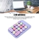 thumbnail image 3 of Teclado numérico inalámbrico de color retro de 18 teclas con teclas de acceso direto para calculador de informática, receptor usb, portátil, suspensión, 3 of 7