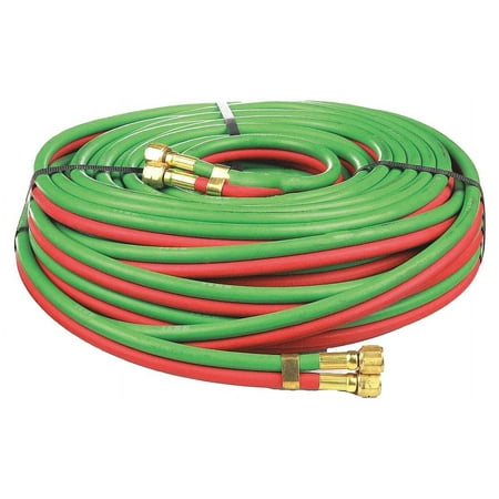 Radnor 3/8'' X 50' Grade RM Twin Welding Hose With BB Fittings