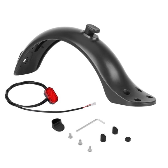 Rear Mudguard with 4 Mounting Holes Weather Rear Mudguard High Strength Rear Guard for Electric Scooters