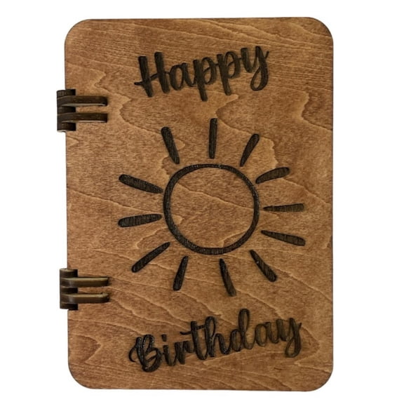 40th Birthday Greeting Cards, Birthday Gifts Wood Cards (5"x7"), Milestone Keepsake Gift