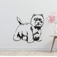 thumbnail image 2 of West Highland White Terrier Dog Removable Vinyl Decal Matte Finish Home Decor for Indoor Walls, 2 of 6
