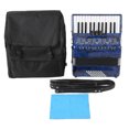 thumbnail image 2 of Accordion, ABS 26 Key 48 Cowhide Bellows Piano Accordion With Strong Bass And Penetrating Treble, Sensitive Button Piano Keyboard Instrument For Beginners, Musical Instrument Lover, 2 of 8