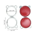 thumbnail image 2 of Unique Bargains Bears Style Makeup Mirror 1 Pc Red, 2 of 5