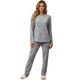 thumbnail image 1 of Pijama Afelpada Mujer Polar Pantalón Sudadera Ropa Invierno Invierno UNITALLA, 1 of 9