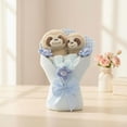 thumbnail image 2 of Medium Sloth Plush Bouquet, Blue and Brown, Mother's Day by Way To Celebrate, 2 of 6