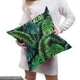 thumbnail image 5 of Ambesonne Hawaiian Fabric by the Yard Upholstery, Monstera Fern Leaves Art, 3 Yards, Green Dark Teal Black, 5 of 5