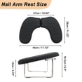 thumbnail image 6 of Unique Bargains Nail Arm Rest with Mobile Phone Holder Manicure Hand Rest Hand Rest for Nail Tech with Stable Base Black, 6 of 7