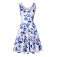 thumbnail image 1 of IROINNID A-Line Dress For Women Fashion Sleeveless Printed Skinny Dress V-Neck Knee-Length Dress, 1 of 6