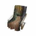 thumbnail image 4 of Nature Soft Flannel Fleece Throw Blanket, Autumn Forest with Deciduous Trees Fall Leaves in Faded Eco Image, Cozy Plush for Indoor and Outdoor Use, 50" x 60", Hunter Green Marigold, by Ambesonne, 4 of 6
