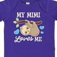 thumbnail image 4 of Inktastic My Mimi Loves Me with Sloth and Hearts Boys or Girls Baby Bodysuit, 4 of 5