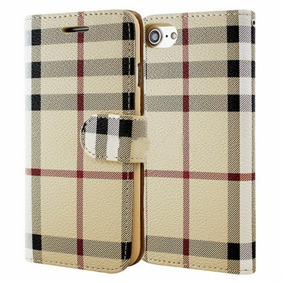 [PST] iPhone 5 / 5S Case, Leather Magnetic Card Slot Wallet Folio Flip Case Cover