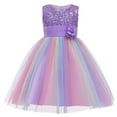 thumbnail image 3 of Baozhu Girls Princess Dress Mesh Patchwork Formal Dress Children Party Stage Performance Prop Wedding Girl Dress, 3 of 5