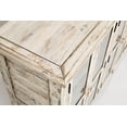 thumbnail image 5 of Jofran Rustic Shores 70" Coastal Distressed Acacia Six-Door Accent Cabinet, 5 of 8