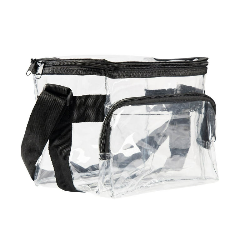 Large Clear Lunch Bags for Work See through Plastic Lunch Box with