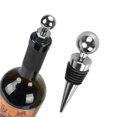 thumbnail image 3 of Paquete de 3 tapones para botellas, corchos de vino reutilizables a prueba de fugas para mantener frescos, para regalos, bares, vacaciones, fiestas, bodas, 3 of 5