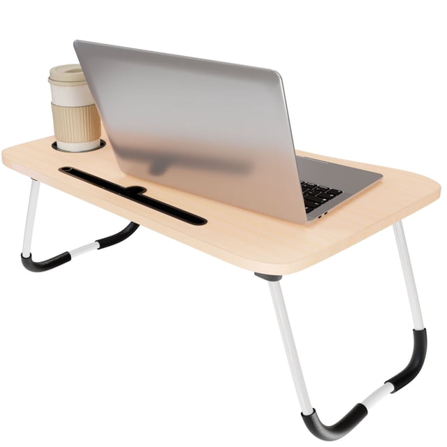 Mubson Mesa para Laptop con Soporte para Celular, Tablet o Libro con Portavasos. Mesa para Cama. Desayunador. Mesa para Cama Mubson Mesa para Cama