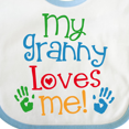 thumbnail image 4 of Inktastic My Granny Love Me Boys or Girls Baby Bib, 4 of 4