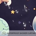 Cute Space Dog Shower Curtain for Bathroom, Aesthetics Patterns Curtain