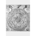 thumbnail image 2 of Saliba, Antonio 17x24 Black Modern Framed Museum Art Print Titled - Celestial Map, 2 of 4