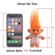 thumbnail image 5 of Lucky Troll Dolls,Vintage Troll Dolls Chromatic Adorable for Collections, School Project, Arts and Crafts, Party Favors - 7.5 Tall Orange(Include The Length of Hair), 5 of 5