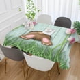 thumbnail image 4 of Coolnut Easter Bunny Tulips Rectangle Tablecloth Spill-Proof Polyester Table Cloth Table Cover for Kitchen Dining Picnic Holiday Party Decoration,60"x90", 4 of 7