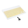 thumbnail image 1 of Teclado portátil inalámbrico recargable Yotijar para ordenador portátil para Android para Windows Smartphone amarillo, 1 of 10