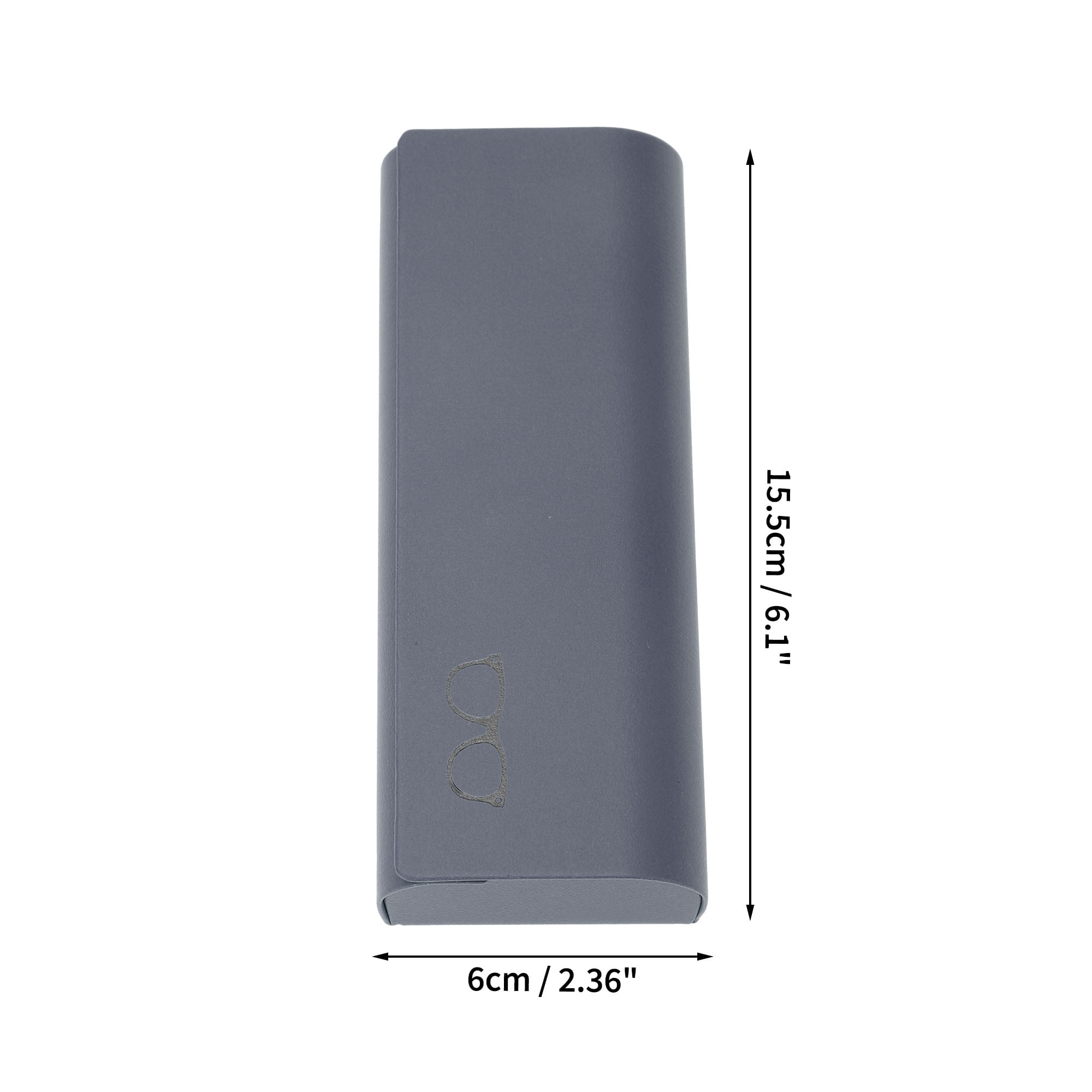 Unique Bargains Protective Eyeglasses Storage Case 6.1"x2.36"x1.18" Gray Blue