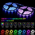 thumbnail image 2 of 10M Bluetooth LED Strip 5050 RGB LED Strip Bedroom Multicolor Flexible Light Strip, Controlled by Smartphone APP, Synchronize with Music Rhythm/Timer Function, 2 of 5