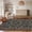 Brick red, variant on GlowSol 8x10 Brick Red Floral Printed Polyester Area Rug, Ultra Thin Stain Resistant Washable Non Slip Indoor Rug for Living Room Bedroom