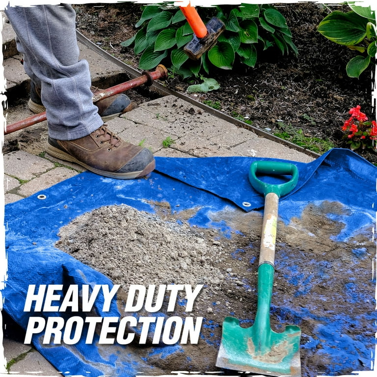 Rugged Rhino Heavy Duty Tarp, 6 ft x 8 ft, Blue photo 8