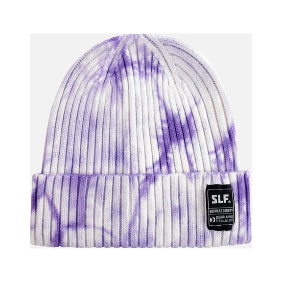Tie Dye Purple Knit Beanie