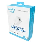 Anker Nano 40W GaN 2-Port Wall Charger (2 USB-C), Compact Fast Charger, White