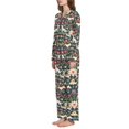 thumbnail image 2 of FORMRS Womens Pajama Set Long Sleeve Top and Pants with Pockets Soft Comfy Lounge Sleepwear, Sizes S-2XL, Floral Dogs Pattern, 2 of 7
