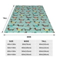 thumbnail image 3 of Balery Dachshund Dog Puppy Manta de Felpa Suave y Acogedora – Cobija de Franela Aterciopelada para Cama, Lavable y Cálida para Sofá, Mascotas, Transpirable-60"x50", 3 of 7